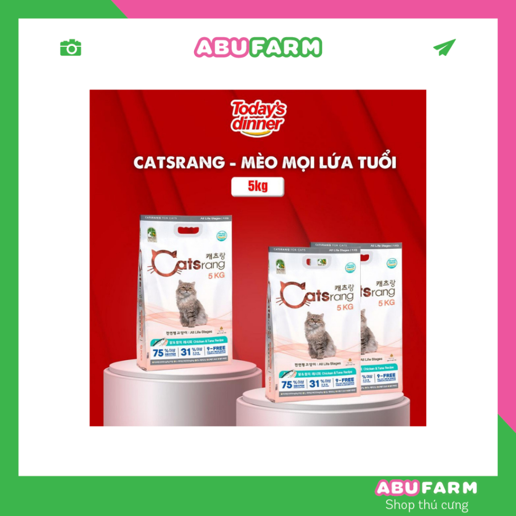 THỨC ĂN HẠT CHO MÈO MỌI LỨA TUỔI CATSRANG 5KG