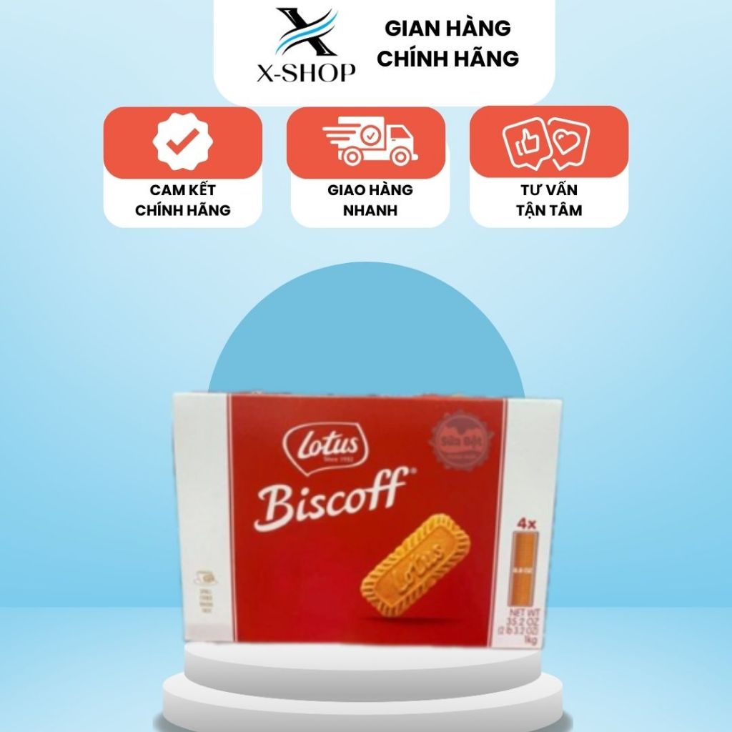 Bánh quy giòn Lotus Biscoff – Hộp 1kg