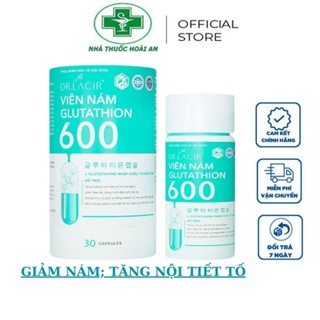 Glutathione 600 Dr Lacir viên uống trắng da chính hãng giảm thâm nám, trắng da