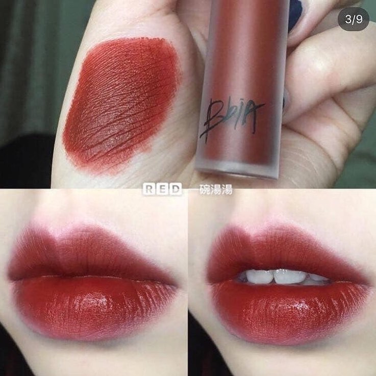 Son Bbia 25 màu đỏ nâu đất, Son Bbia Last Velvet lip tint HÀN QUỐC