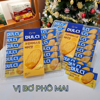 Bánh Quy Dulci Vị Socola, Cà Phê Dừa, Phomai Hàn Quốc Hộp 240gr