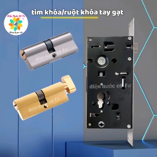 Ruột khóa Tim khóa Ổ Khóa Tay Gạt 1 đầu chìa OKMECO - tim khóa thay thế cho khóa tay nắm cửa phòng cửa chính