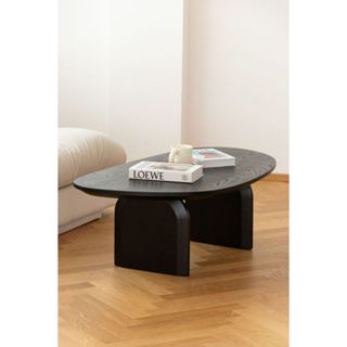  Bàn sofa gỗ cao su Bàn trà phòng khách vân gỗ tự nhiên 85*60 cao 37cm 