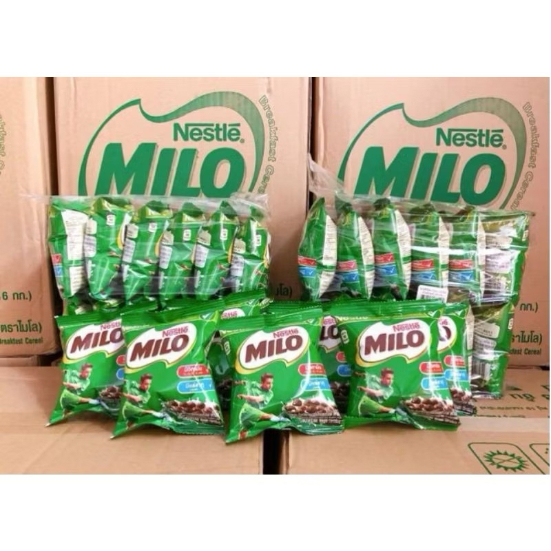 Ngũ cốc Ăn Sáng MiLo Nestle Hàng Chuẩn Thái Lan, Bánh Ngũ Cốc Ăn Sáng Milo Bịch 12 Gói