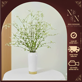 Cành Hoa Giả Tuyết Mai Cắm Bình Trang Trí Phòng Bếp Nhà Cửa Trang Trọng Tinh Tế Hiện Đại Cho Căn Phòng