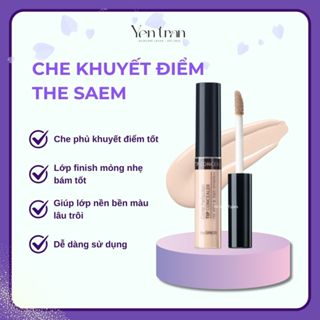  Che khuyết điểm có chống nắng The Saem Cover Perfection Tip Concealer SPF28 PA++ 6,5g làm đều màu da 