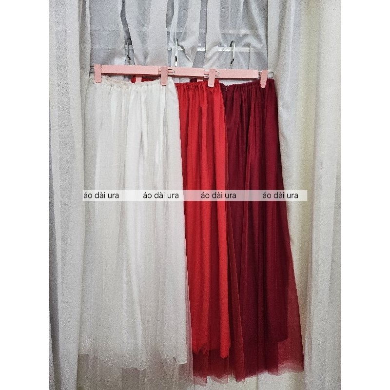 CV02 - Chân váy lưới 3 lớp mặc cùng áo dài