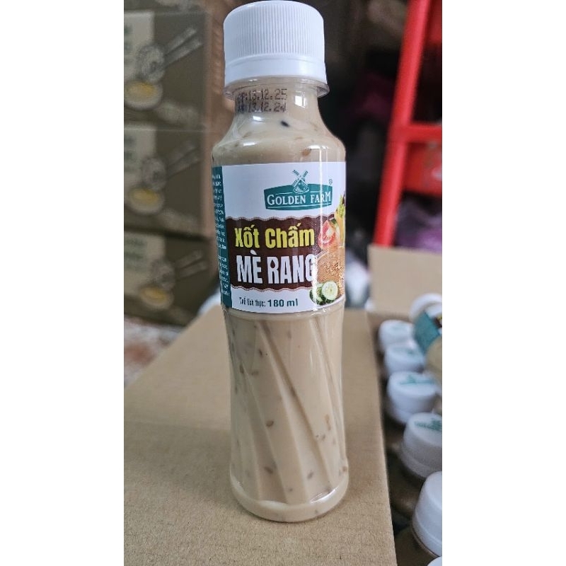 CHAI SỐT MÈ RANG GOLDEN FARM 180ml