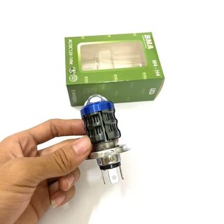 Đèn pha Led Bi Cầu BMA chân H4, 3 chân, 2 chế độ cos vàng pha trắng siêu sáng có bảo hành