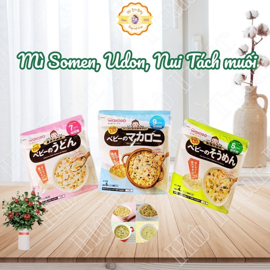 Mì Somen, Udon, Nui WAKODO Nhật Bản Cho Bé Ăn Dặm