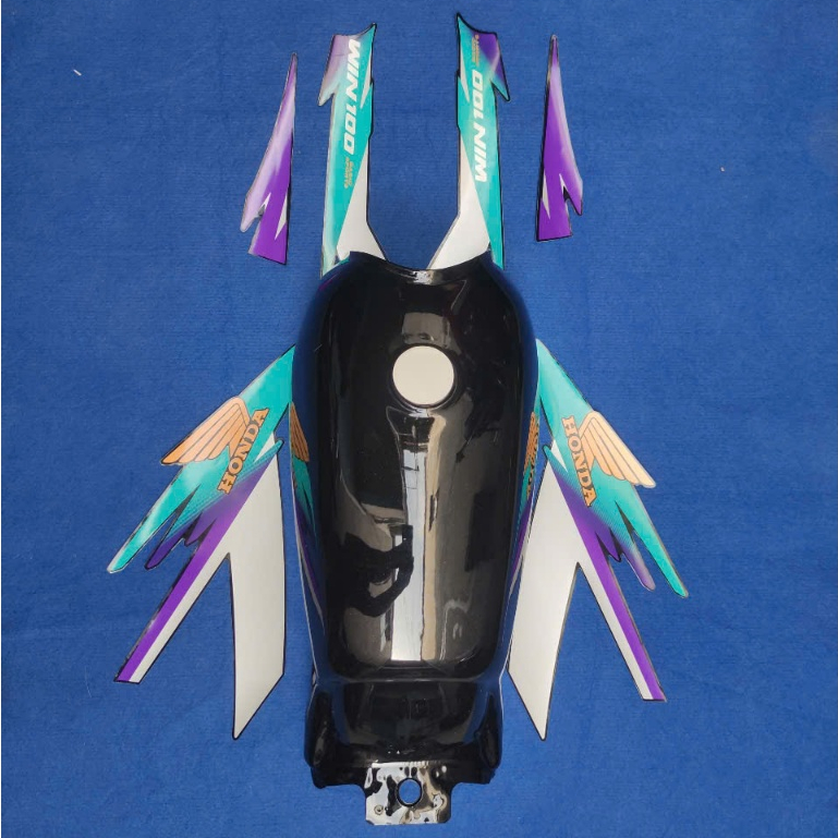 Bình xăng win,thùng xăng lớn xe honda win100/125 màu đen