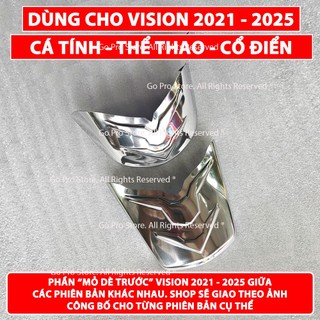 Bộ Ốp Mỏ & Đuôi Dè VISION 2021 - 2026 Inox VT20