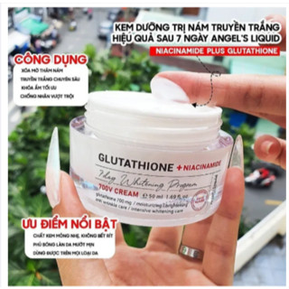 Kem Dưỡng 7Day Glutathione 700 V-Cream Dưỡng Trắng Da, Cấp Ẩm, Làm Mờ Thâm Nám, Giúp Đều Màu Da 50g