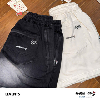 LEVENTS x Hello Kitty | Bow Sweatshorts (Black,Tan)