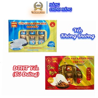  Yến Sào 20% Không Đường   ĐTHT Yến Có Đường   Yến Sào 35% Có Đường - Hộp Quà Tặng  Hũ 70ml x 6  - Kèm Túi Xách 
