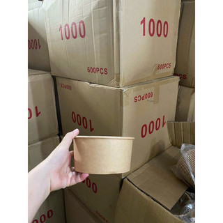 THÙNG 500 TÔ GIẤY+ NẮP SIZE 750ML, 1000ML