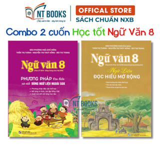 Combo 2 cuốn sách Ngữ Văn 8 - Ngữ liệu đọc hiểu mở rộng + Phương pháp đọc hiểu và viết (Dùng ngữ liệu ngoài sgk) - QL