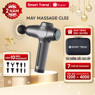 Máy massage cầm tay đấm lưng cỡ lớn thiết kế mạnh mẽ 10 đầu 7 chế độ cao cấp Smartrend CL02