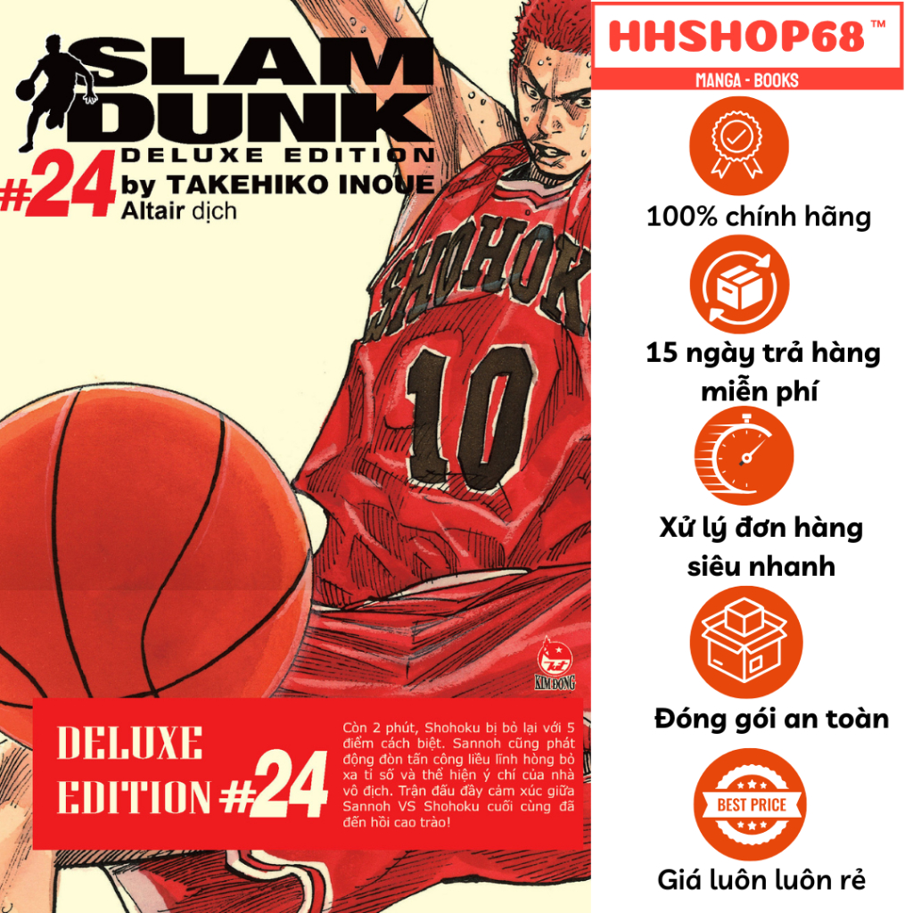 Truyện Tranh - Slam Dunk Deluxe Edition tập 1 2 3 4 5 6 7 8 9 10 11 12 13 14 15 16 17 18 19 20 21 22