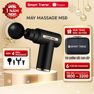 Máy massage cầm tay mini 4 đầu 6 chế độ mát xa cổ vai gáy giảm đau nhức cao cấp Smart Trend
