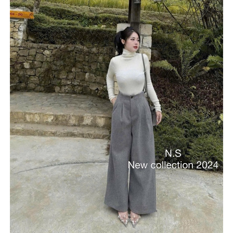 Quần xuông chất dạ hàng Quảng Châu 8080