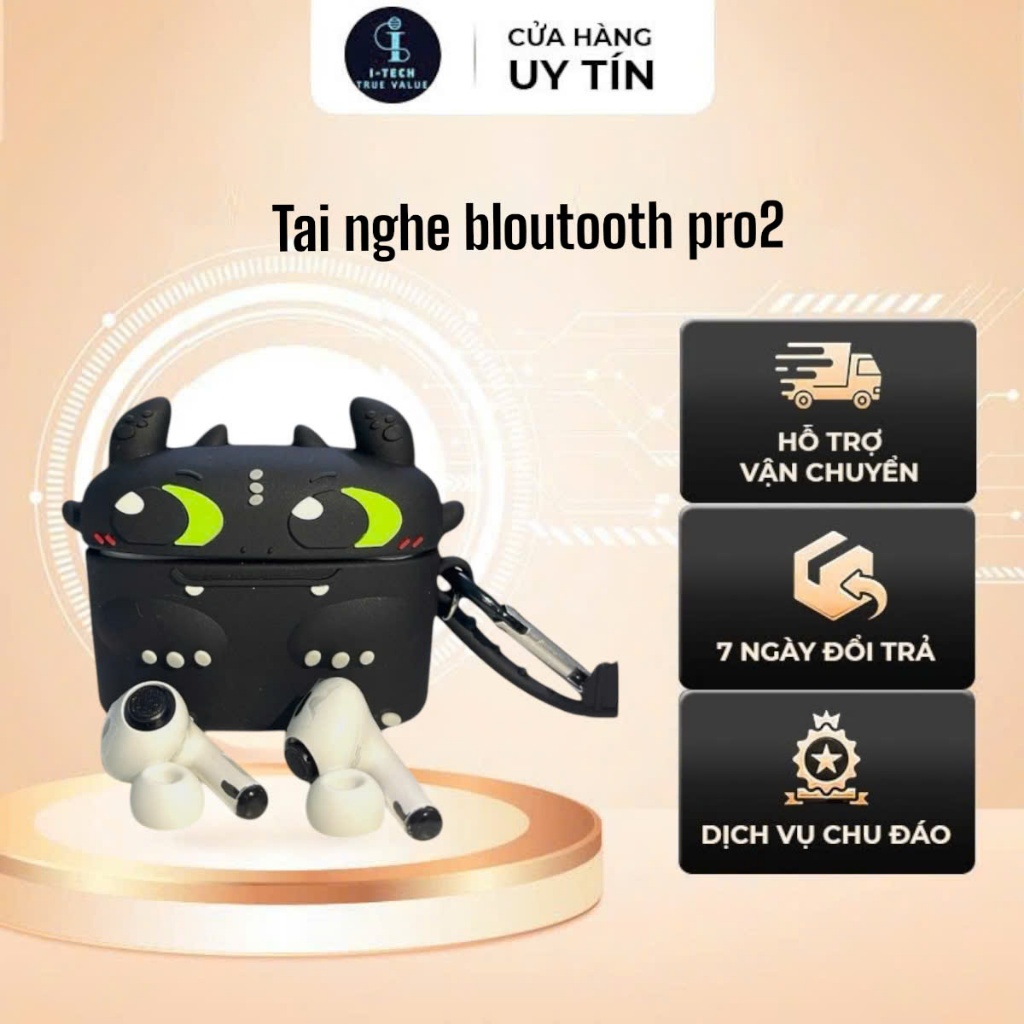 Tai Nghe Bluetooth Không Dây Alpro 2 Thế Hệ Mới, Định Vị, Nghe Nhạc, Chơi Game - Bảo Hành 1 Năm