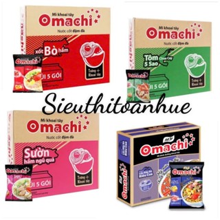 Thùng Mì Khoai Tây Omachi Sườn/Bò hầm/ 30 gói x 80g( Date Mới Nhất)