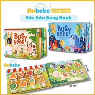 Sách Học Liệu Bóc Dán Montessori Thông Minh, Đồ Chơi Giáo Dục Sớm Cho Bé Kích Thích Não Bộ