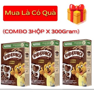 Combo 3 Hộp Bánh Ngũ Cốc Ăn Sáng Koko Krunch 300gram Sôcôla Thơm Ngon Bổ Dưỡng (DATE MỚI)