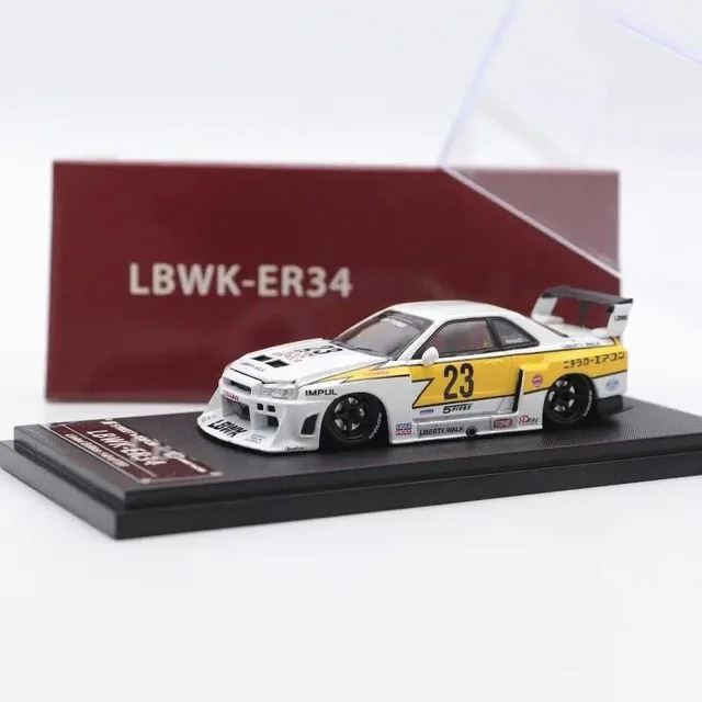 Mô hình xe Nissan Super Silhouette ER34 LBWK #23 Special Edition LIMITED 500 PCS tỉ lệ 1:64 Street w