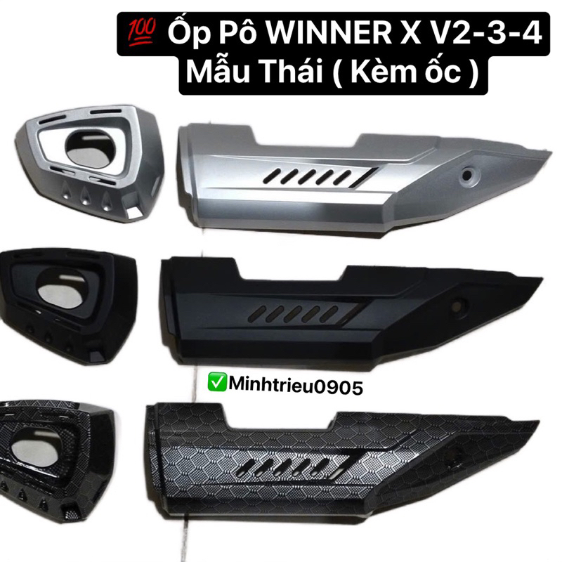 Ốp Pô Winner X V2 - V3 - V4 MẪU THÁI ( TẶNG KÈM ỐC Gắn )