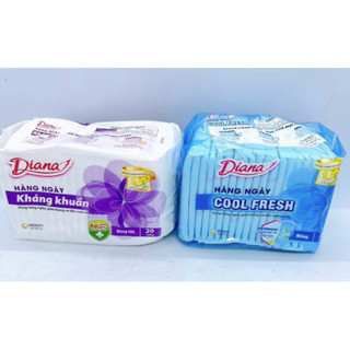 băng vệ sinh Diana hàng ngày Cool fresh(bạc hà)20 MIẾNG(BĂNG NHỎ 13CM)
