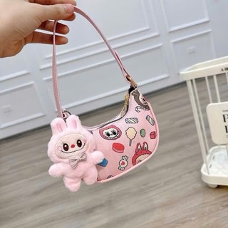 Túi mini cho bé gái đeo tết cầm tay Labubu size 14 cm tặng kèm gấu xinh xắn Hiếu Túi Store 6081