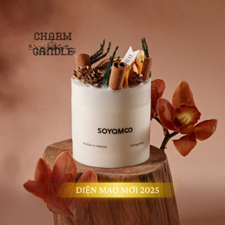   Tặng đế gỗ  Nến Thơm Phòng Handmade trang trí hoa khô thảo mộc 4 mùa. Đa dạng hương giúp không gian sang trọng 