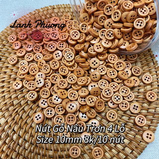 Nút Gỗ Nâu Đậm
