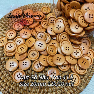 Nút Gỗ Nâu Đậm