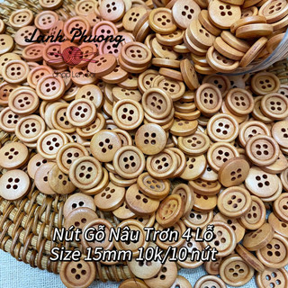Nút Gỗ Nâu Đậm
