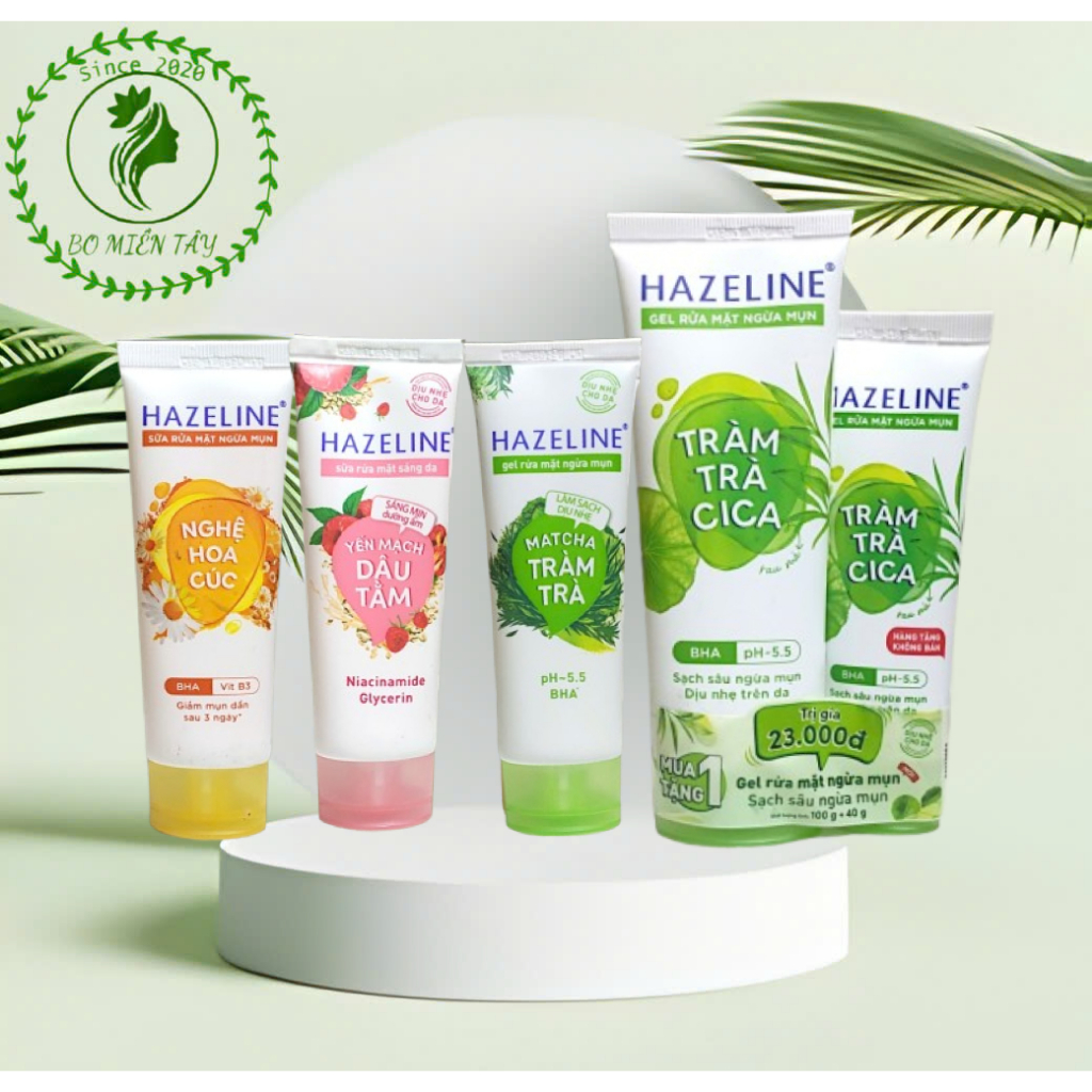 Sữa Rửa Mặt HAZELINE Chính Hãng Công Ty Mẫu Mới 50g