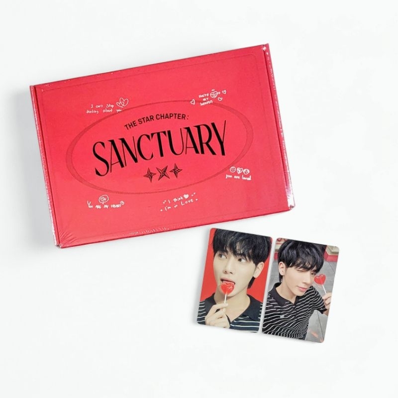 Album seal, card bo góc, pob TXT - The Star Chapter : Sanctuary Album