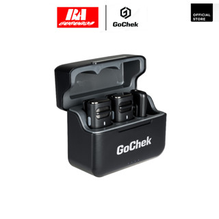 Micro thu âm không dây Gochek S23 Mic Đôi CÓ DOCK SẠC | Khử tiếng ồn phù hợp live/ quay video/ ghi âm cho điện thoại