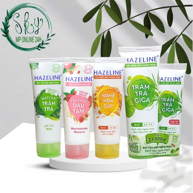 Sữa Rửa Mặt HAZELINE Chính Hãng Công Ty Mẫu Mới 50g