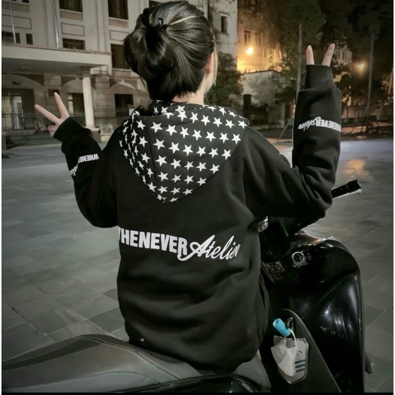  Áo Khoác Nỉ Hoodie Mũ SAO 2 lớpForm Boxy Mũ To Họa Tiết Sao Siêu Form Rộng Nam Nữ Unisex Siêu Đẹp Siêu Hot,HN 