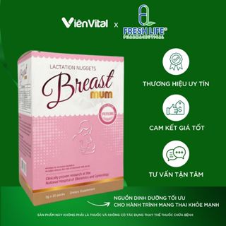   Chính Hãng - Viện Sản Trung Ương  Cốm Breast Mum Lợi Sữa 100% Dược Thảo Lành Tính 