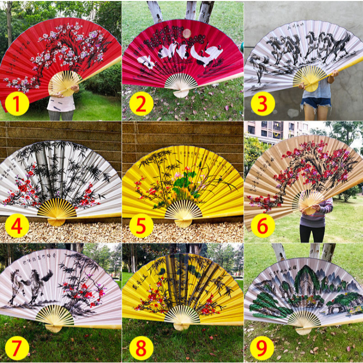 Quạt trang trí size lớn 1.6 mét trang trí sự kiện trang trí tết