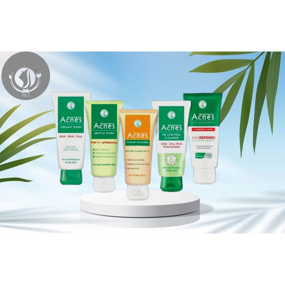 Sữa Rửa Mặt Acnes Kiểm Soát Nhờn,Mụn Acnes Oil Control Cleanser Creamy Wash Vitamin Cleanser Gentle