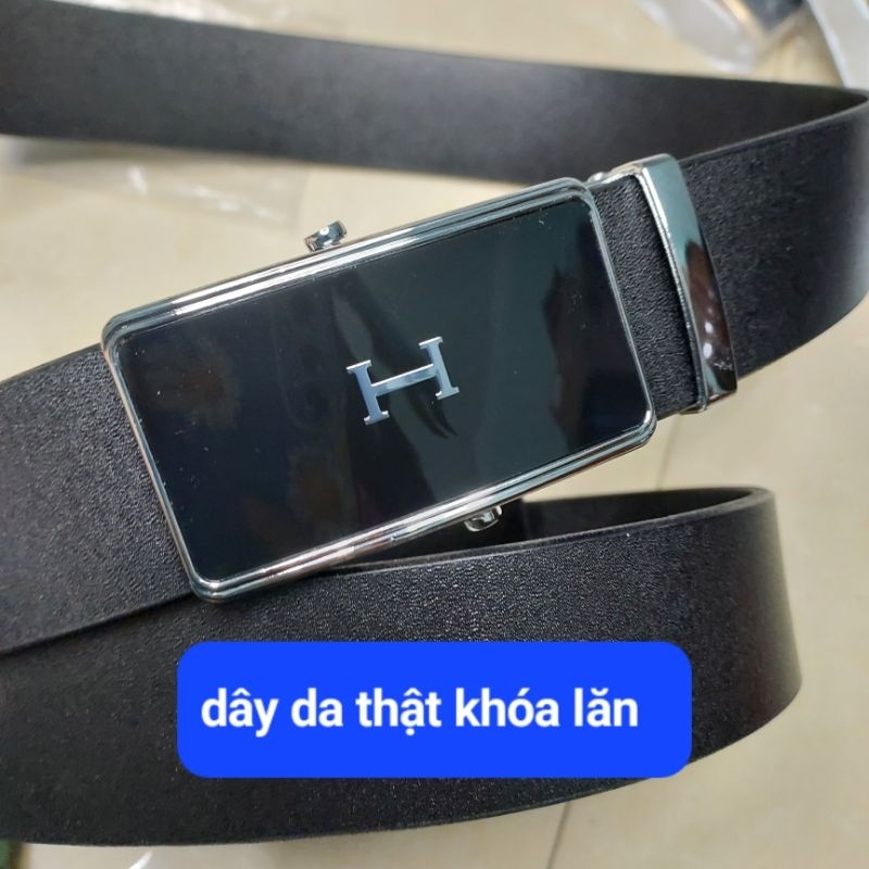 Dây nịt nam da bò thật mặt lăn đẹp