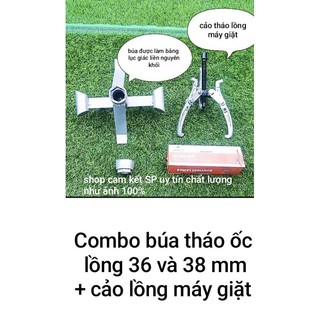 Combo bộ 3 búa tháo ốc lồng 36&38mm + Cảo mâm + Cảo lồng máy giặt