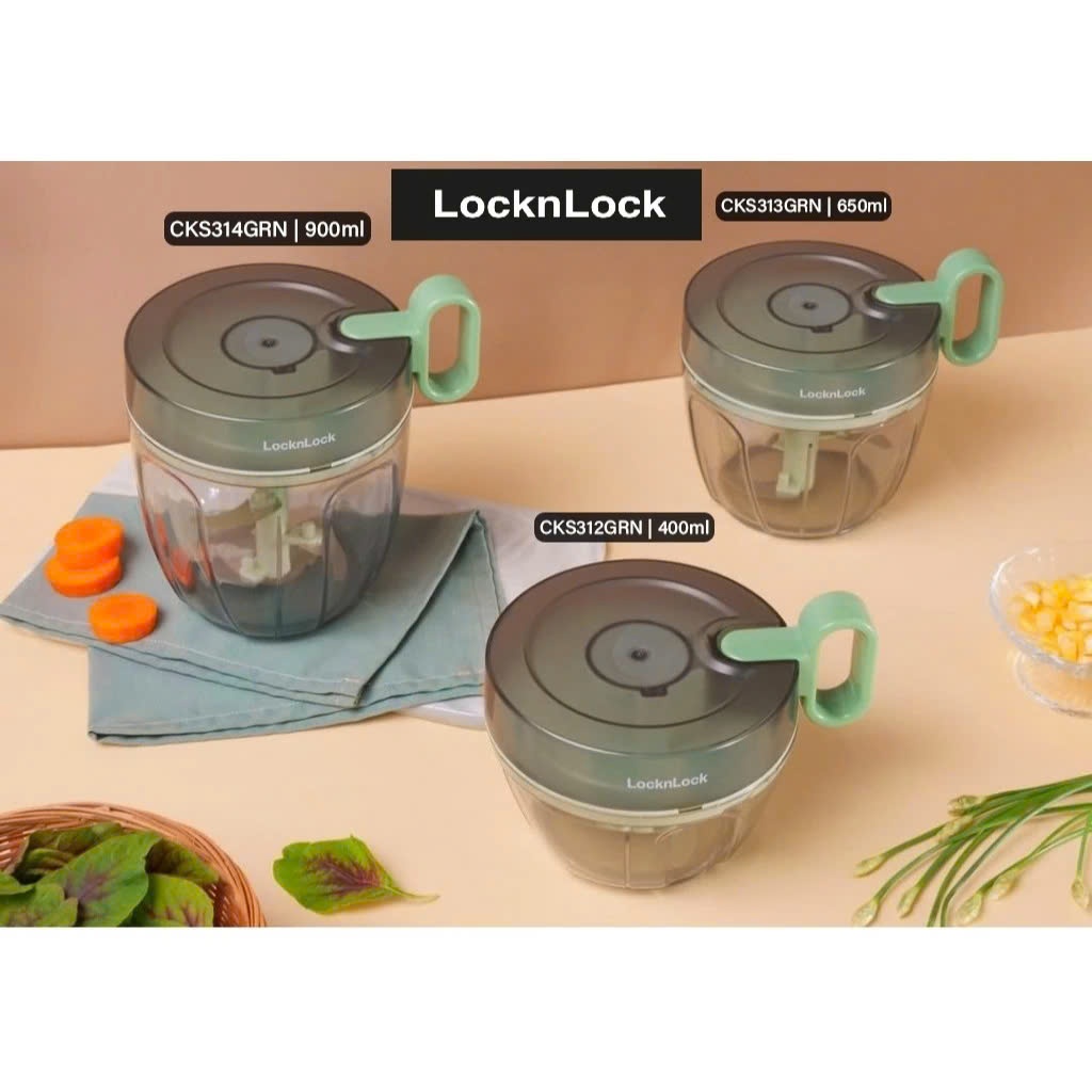 Dụng cụ xay tỏi ớt LocknLock lưỡi dao sắc bén CKS321GRN CKS326GRN CKS312GRN CKS313GRN CKS314GRN | BigBuy360 - bigbuy360.vn
