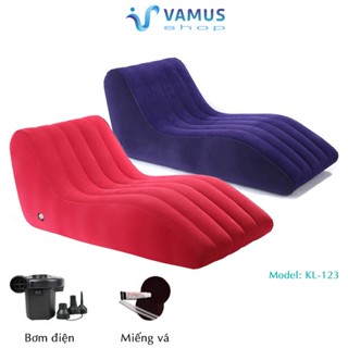[Che tên] Ghế tình yêu bơm hơi KL-123 - Ghế tình yêu gấp gọn chữ S Lazy Sofa -Ghế tình nhân bơm hơi