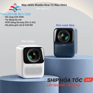 Máy chiếu wanbo new t2 max bản quốc tế 2024/ wanbo t4 , wifi 6